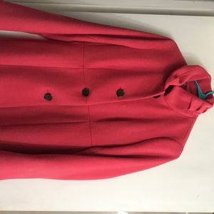New J Crew ruffle neck coat--Uptown Dress Coat